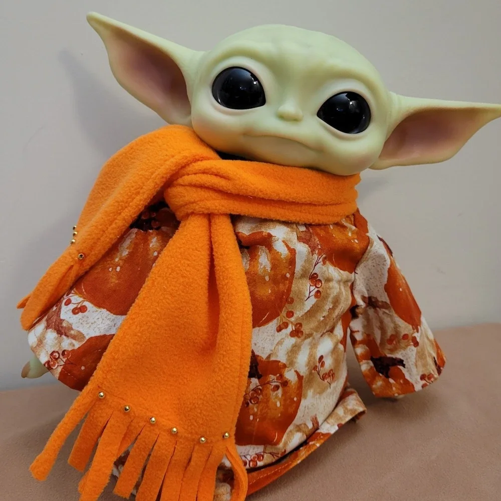 2pc. Fall Pumpkin Outfit & Scarf set for 11